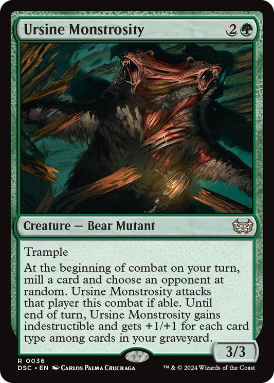 Image for Ursine Monstrosity (36) (Commander: Duskmourn: House of Horror) - Magic: The Gathering