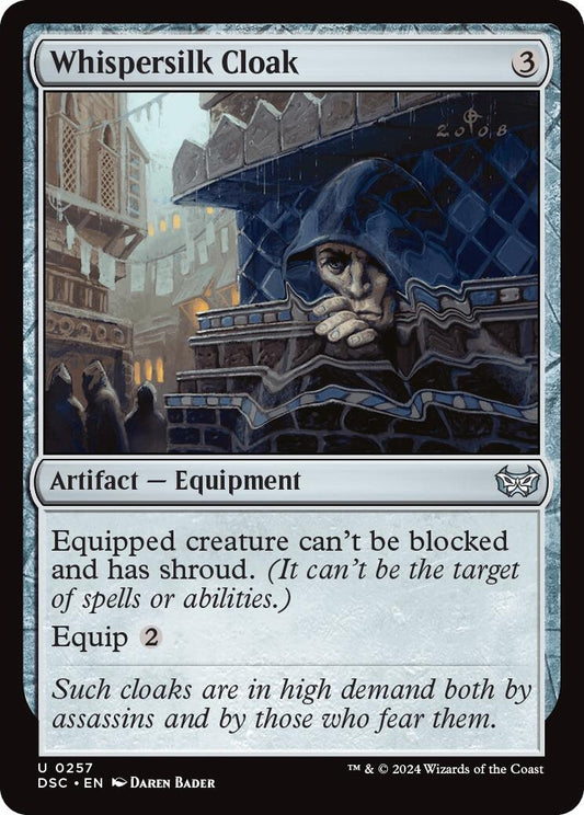 Image for Whispersilk Cloak (257) (Commander: Duskmourn: House of Horror) - Magic: The Gathering