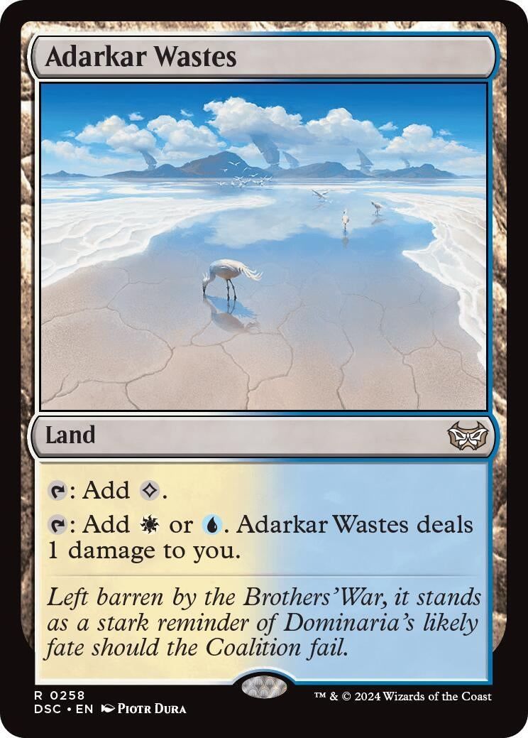 Image for Adarkar Wastes (258) (Commander: Duskmourn: House of Horror) - Magic: The Gathering