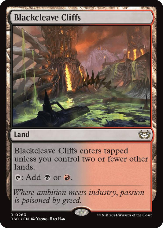 Image for Blackcleave Cliffs (263) (Commander: Duskmourn: House of Horror) - Magic: The Gathering