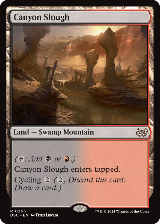 Image for Canyon Slough (266) (Commander: Duskmourn: House of Horror) - Magic: The Gathering