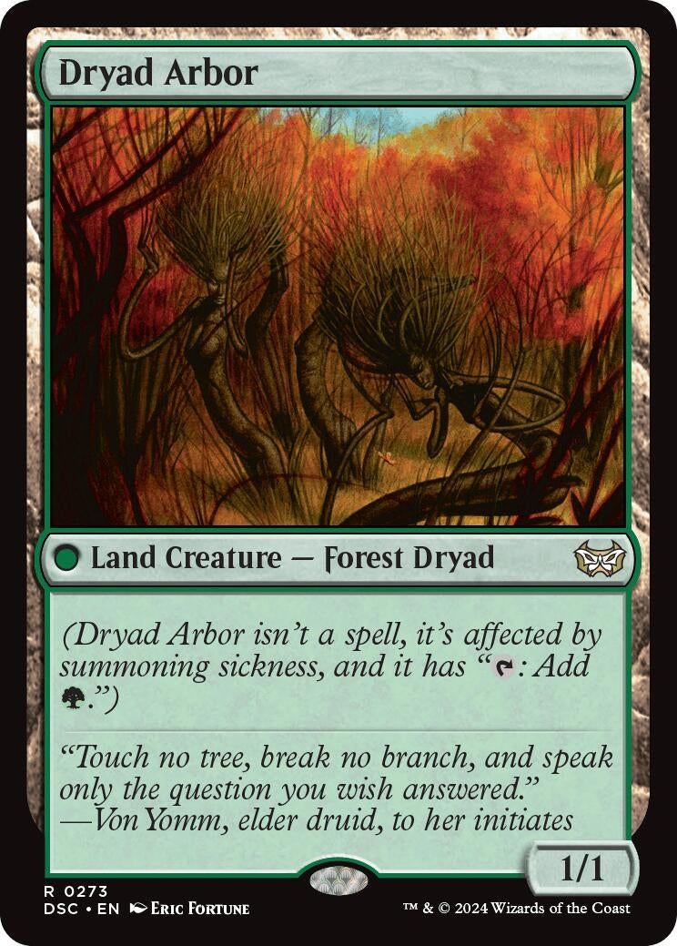 Image for Dryad Arbor (273) (Commander: Duskmourn: House of Horror) - Magic: The Gathering