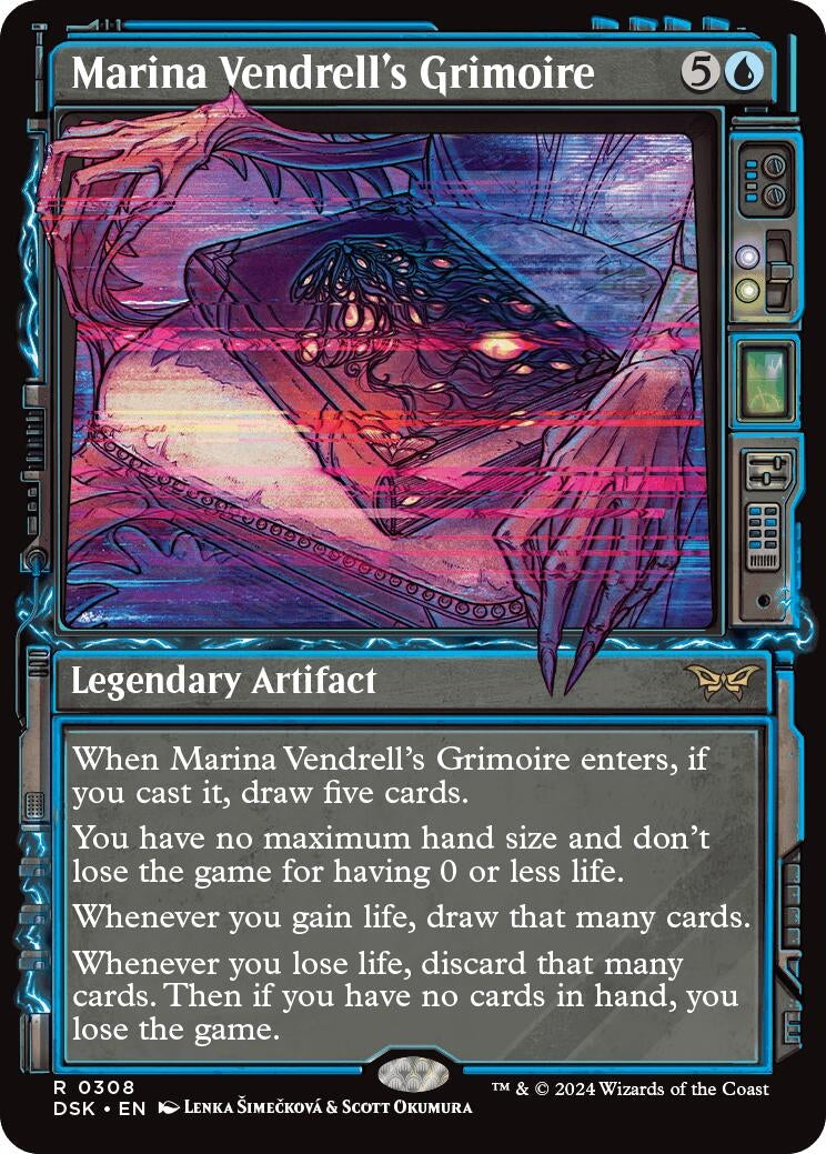 Image for Marina Vendrell's Grimoire (Showcase) (308) (Duskmourn: House of Horror) - Magic: The Gathering