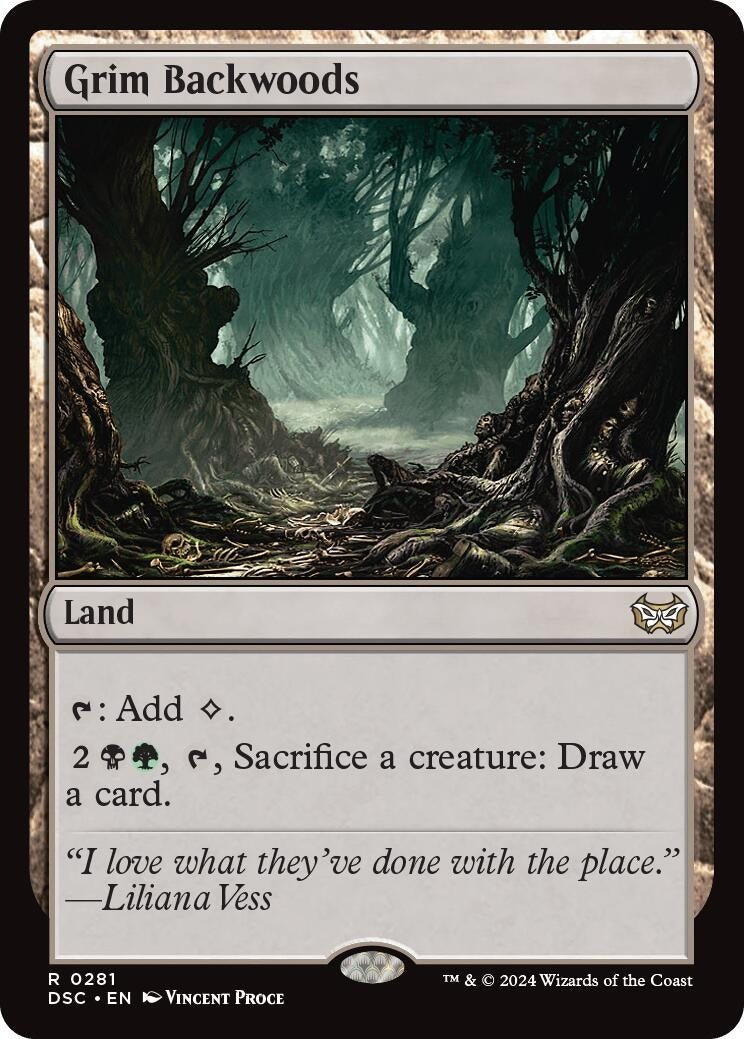 Image for Grim Backwoods (281) (Commander: Duskmourn: House of Horror) - Magic: The Gathering