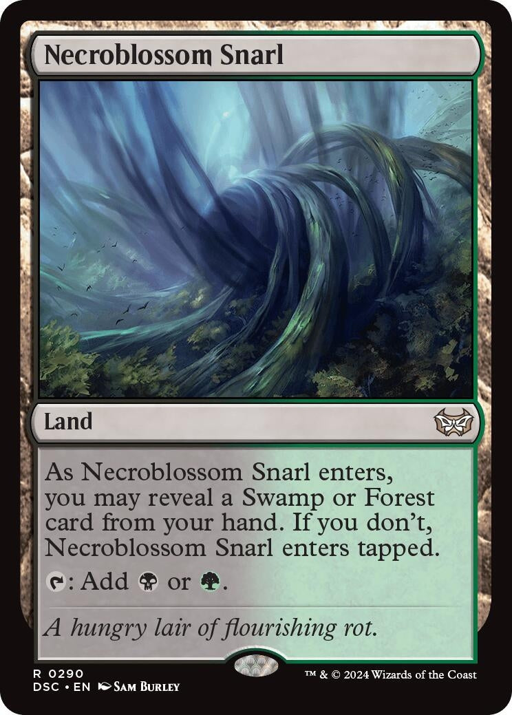 Image for Necroblossom Snarl (290) (Commander: Duskmourn: House of Horror) - Magic: The Gathering