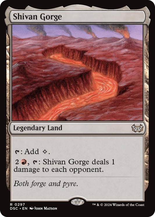 Image for Shivan Gorge (297) (Commander: Duskmourn: House of Horror) - Magic: The Gathering