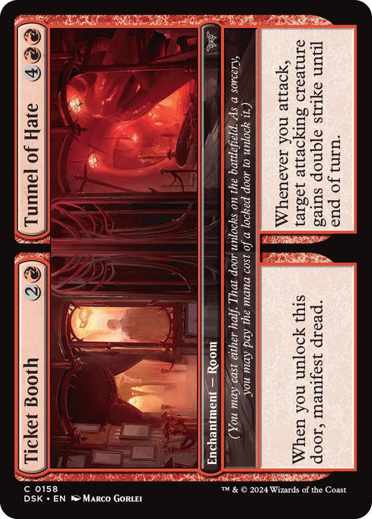 Image for Ticket Booth // Tunnel of Hate (158) (Duskmourn: House of Horror) - Magic: The Gathering