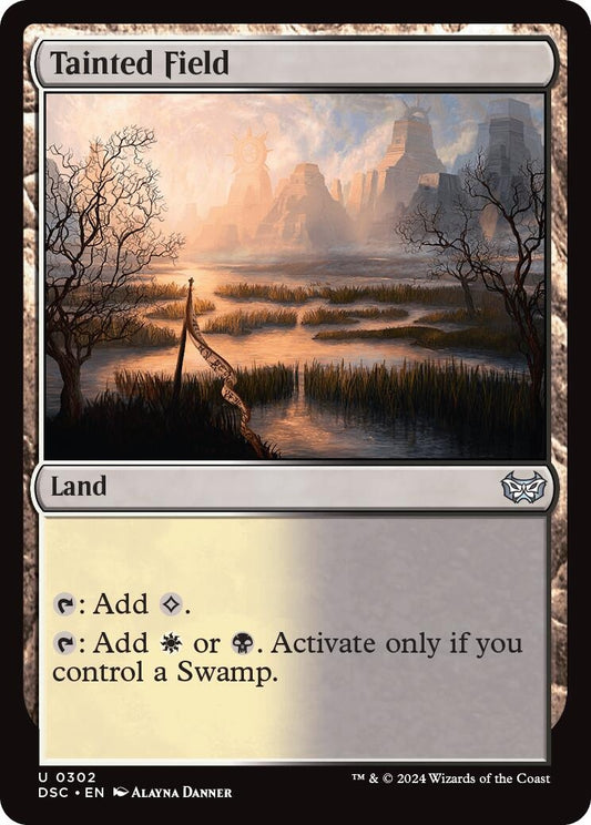 Image for Tainted Field (302) (Commander: Duskmourn: House of Horror) - Magic: The Gathering