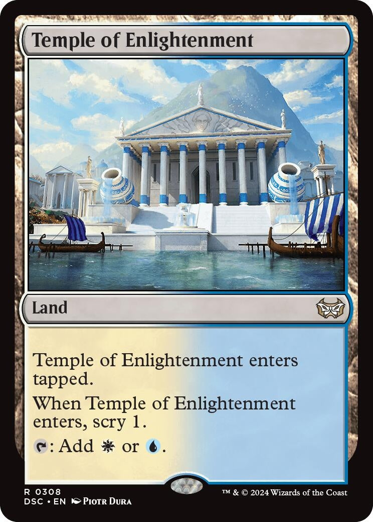 Image for Temple of Enlightenment (308) (Commander: Duskmourn: House of Horror) - Magic: The Gathering