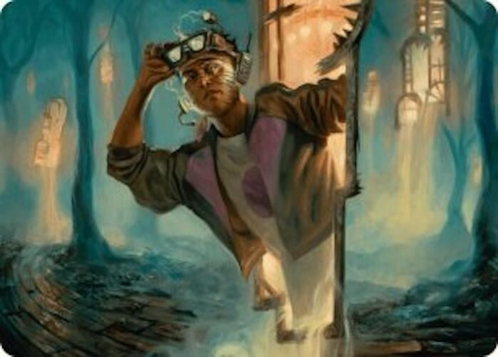 Image for House Cartographer Art Card (15) (Art Series: Duskmourn: House of Horror) - Magic: The Gathering