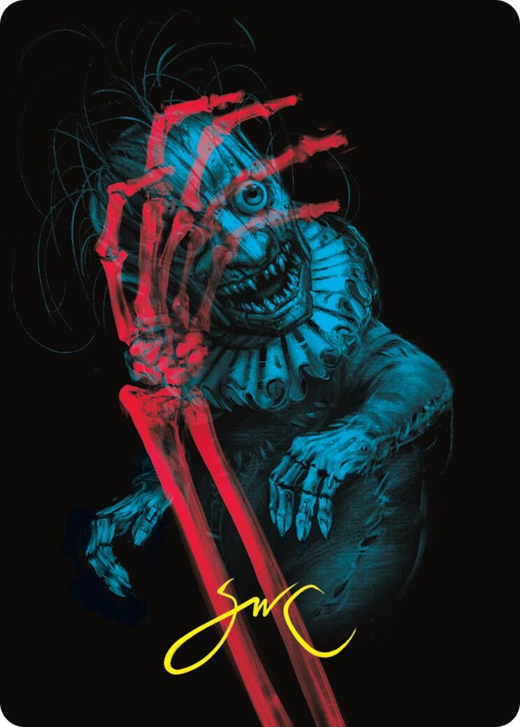 Image for Marvin, Murderous Mimic Art Card (Gold-Stamped Signature) (45) (Art Series: Duskmourn: House of Horror) - Magic: The Gathering