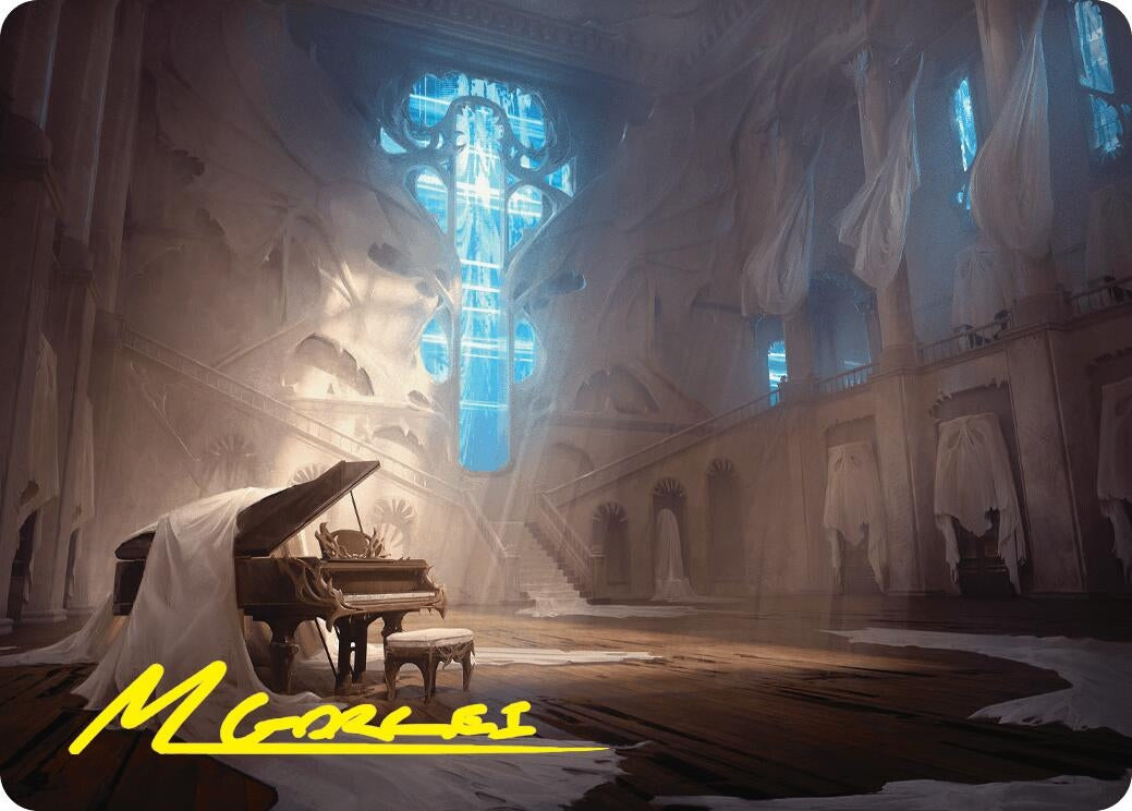 Image for Plains Art Card (Gold-Stamped Signature) (29) (Art Series: Duskmourn: House of Horror) - Magic: The Gathering