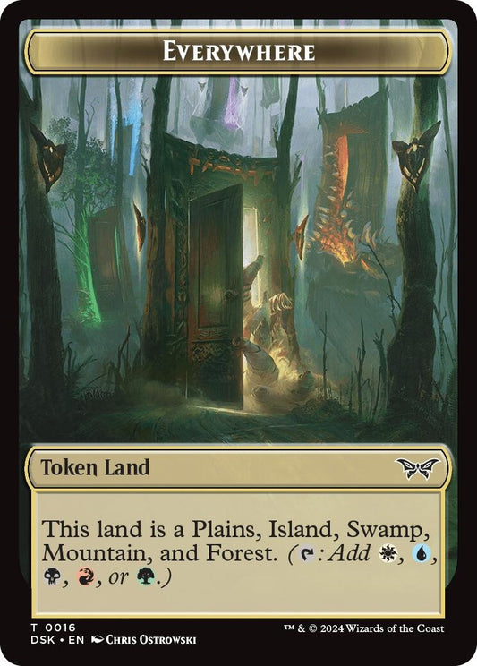 Image for Everywhere // Copy Double-Sided Token (16 // 1) (Duskmourn: House of Horror) - Magic: The Gathering