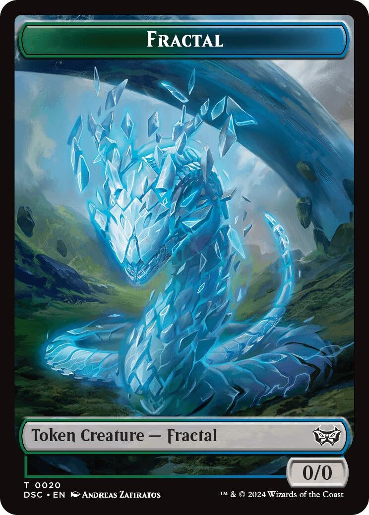 Image for Fractal // Scarecrow Double-Sided Token (20 // 23) (Commander: Duskmourn: House of Horror) - Magic: The Gathering