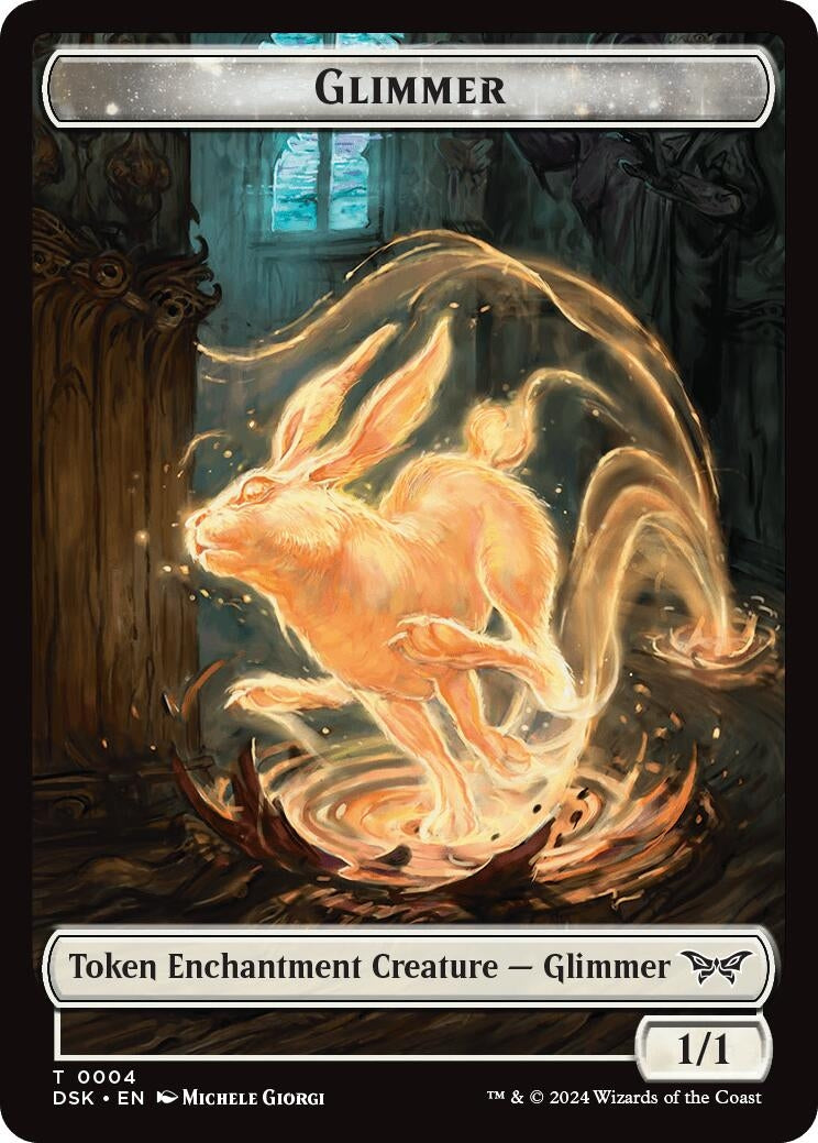 Image for Glimmer // Scarecrow Double-Sided Token (4 // 23) (Commander: Duskmourn: House of Horror) - Magic: The Gathering