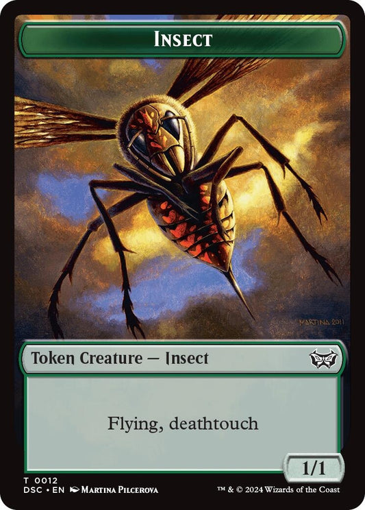 Image for Insect (0012) // Ooze (0013) Double-Sided Token (12 // 13) (Commander: Duskmourn: House of Horror) - Magic: The Gathering
