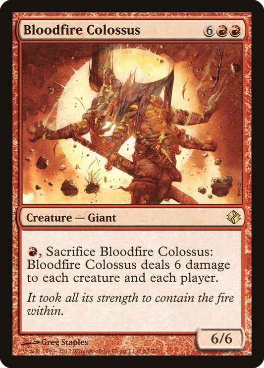 Image for Bloodfire Colossus (62) (Duel Decks: Venser vs. Koth) - Magic: The Gathering