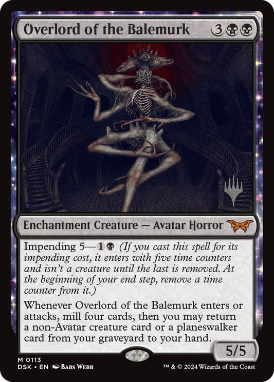 Image for Overlord of the Balemurk (113) (Promo Pack: Duskmourn: House of Horror) - Magic: The Gathering