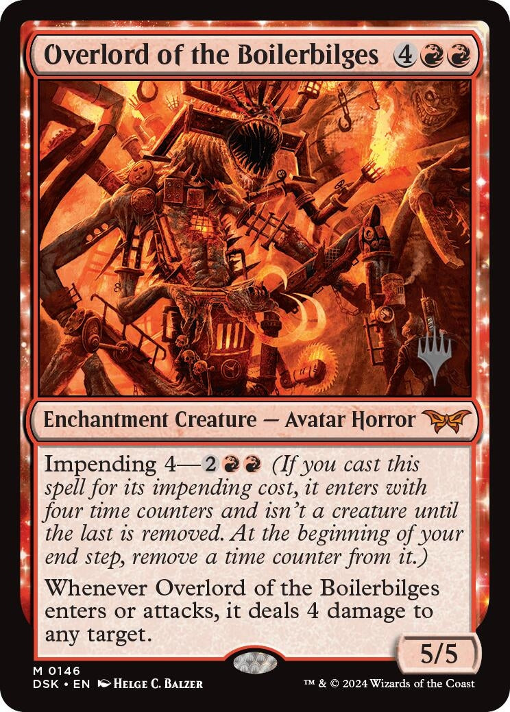 Image for Overlord of the Boilerbilges (146) (Promo Pack: Duskmourn: House of Horror) - Magic: The Gathering