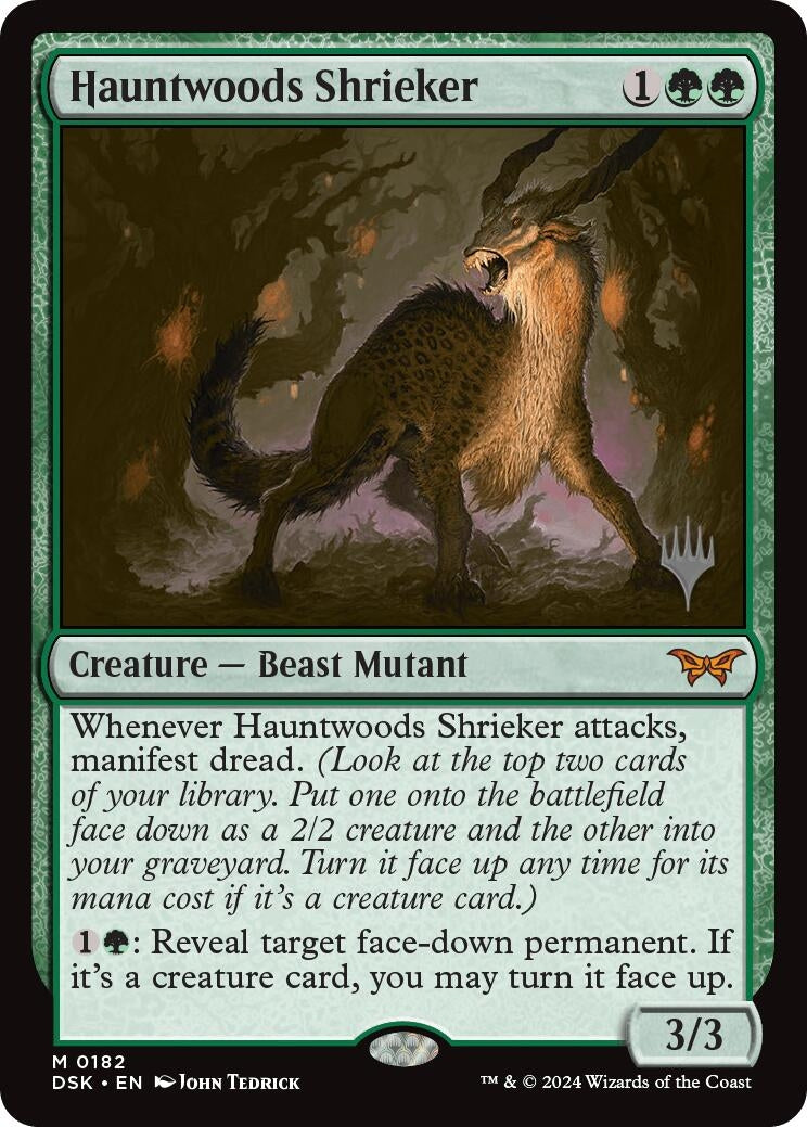 Image for Hauntwoods Shrieker (182) (Promo Pack: Duskmourn: House of Horror) - Magic: The Gathering
