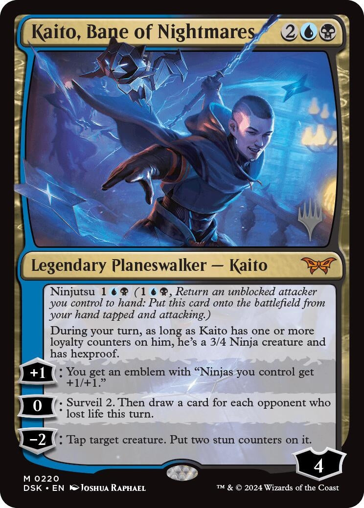 Image for Kaito, Bane of Nightmares (220) (Promo Pack: Duskmourn: House of Horror) - Magic: The Gathering