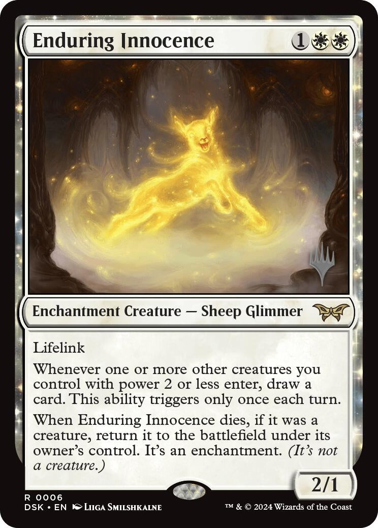 Image for Enduring Innocence (6) (Promo Pack: Duskmourn: House of Horror) - Magic: The Gathering