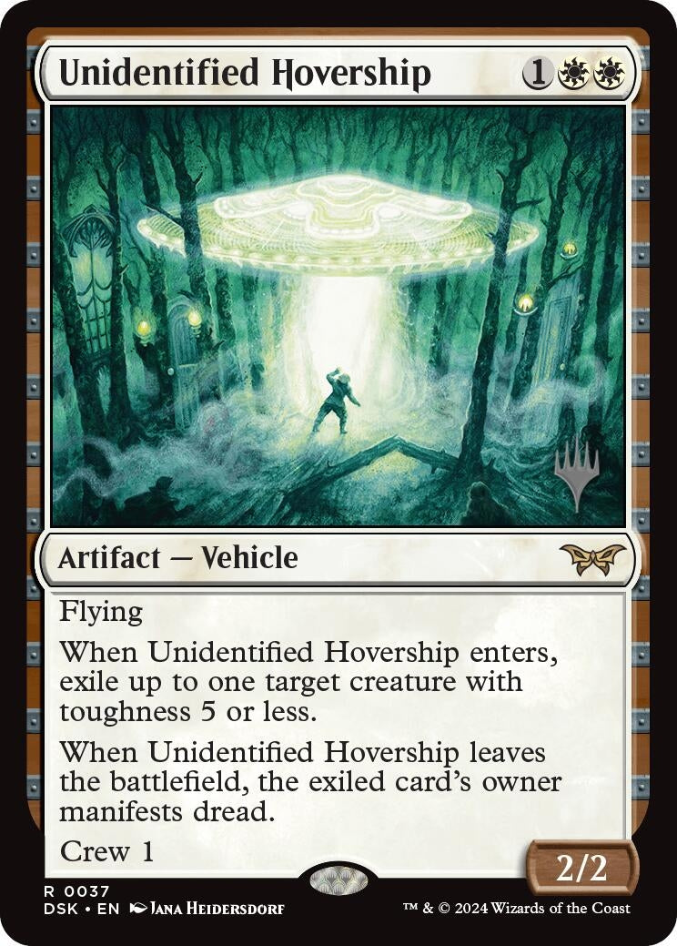 Image for Unidentified Hovership (37) (Promo Pack: Duskmourn: House of Horror) - Magic: The Gathering
