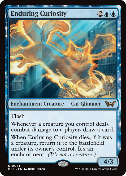 Image for Enduring Curiosity (51) (Promo Pack: Duskmourn: House of Horror) - Magic: The Gathering