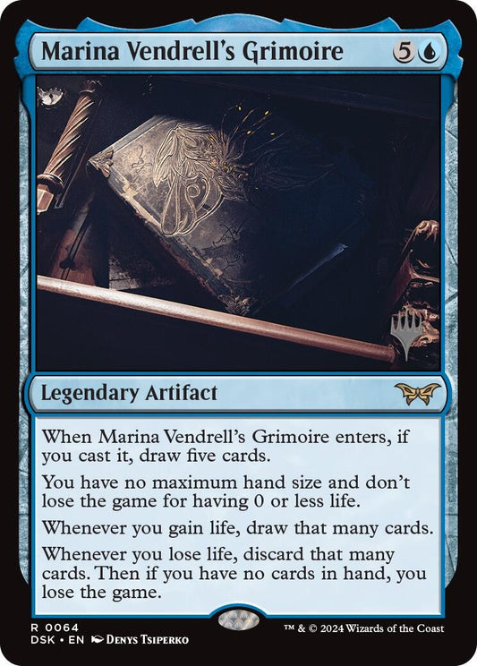 Image for Marina Vendrell's Grimoire (64) (Promo Pack: Duskmourn: House of Horror) - Magic: The Gathering