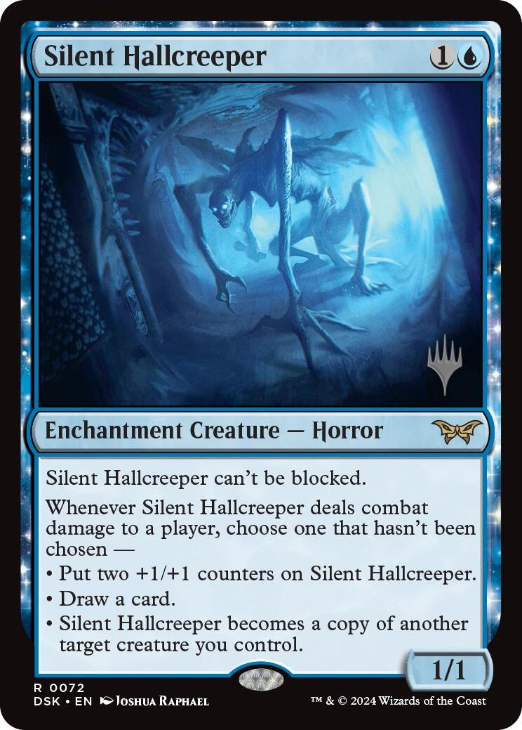 Image for Silent Hallcreeper (72) (Promo Pack: Duskmourn: House of Horror) - Magic: The Gathering