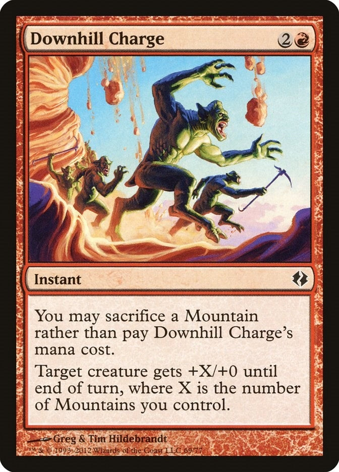 Image for Downhill Charge (69) (Duel Decks: Venser vs. Koth) - Magic: The Gathering