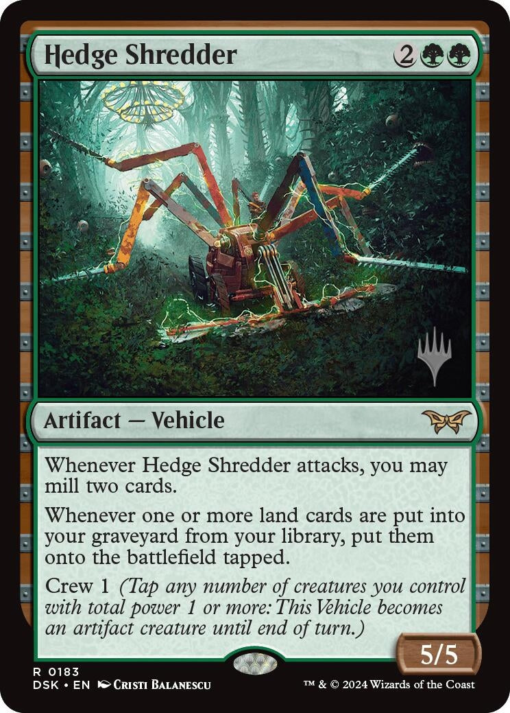 Image for Hedge Shredder (183) (Promo Pack: Duskmourn: House of Horror) - Magic: The Gathering