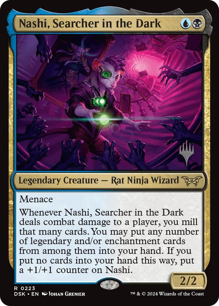 Image for Nashi, Searcher in the Dark (223) (Promo Pack: Duskmourn: House of Horror) - Magic: The Gathering