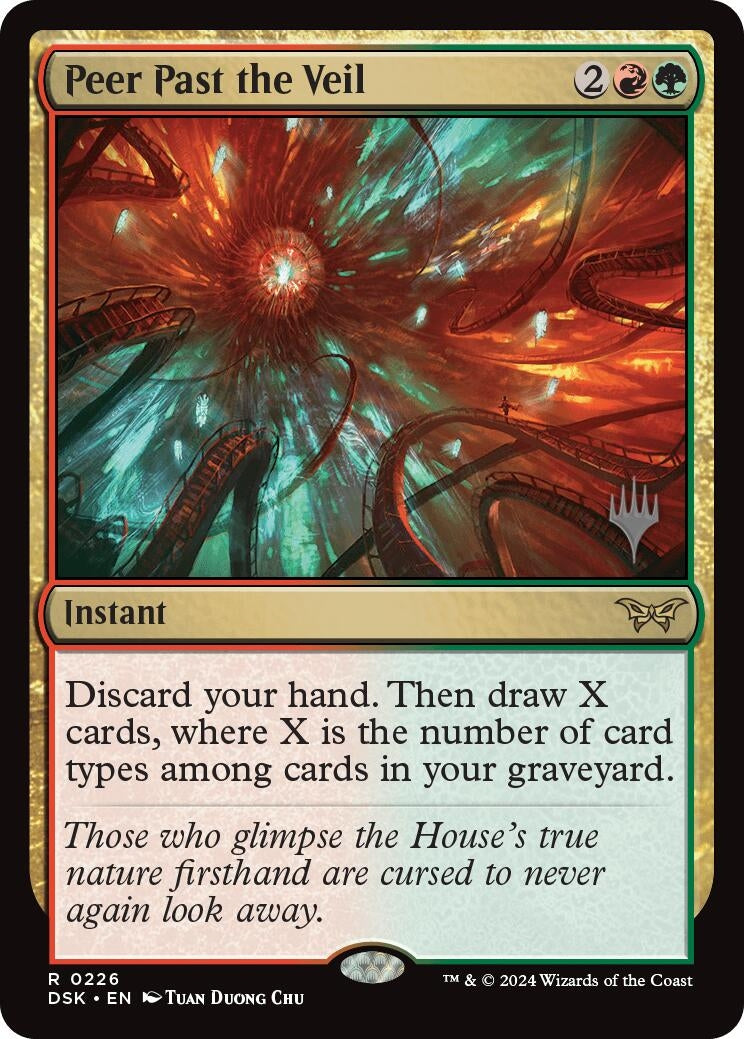 Image for Peer Past the Veil (226) (Promo Pack: Duskmourn: House of Horror) - Magic: The Gathering