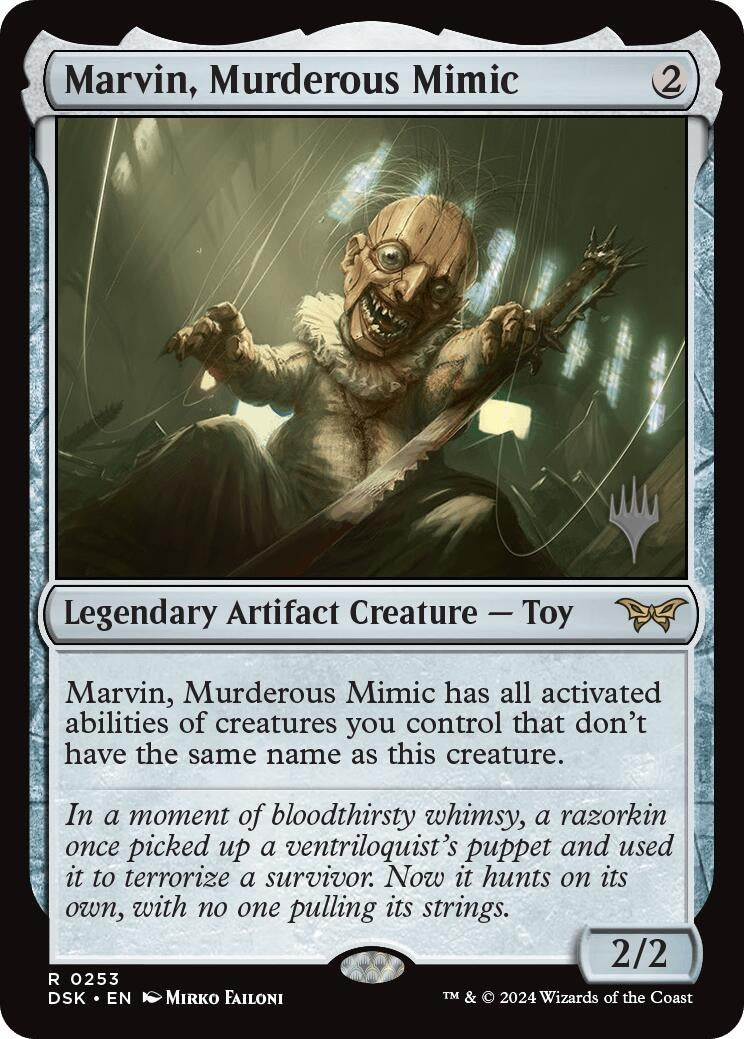 Image for Marvin, Murderous Mimic (253) (Promo Pack: Duskmourn: House of Horror) - Magic: The Gathering