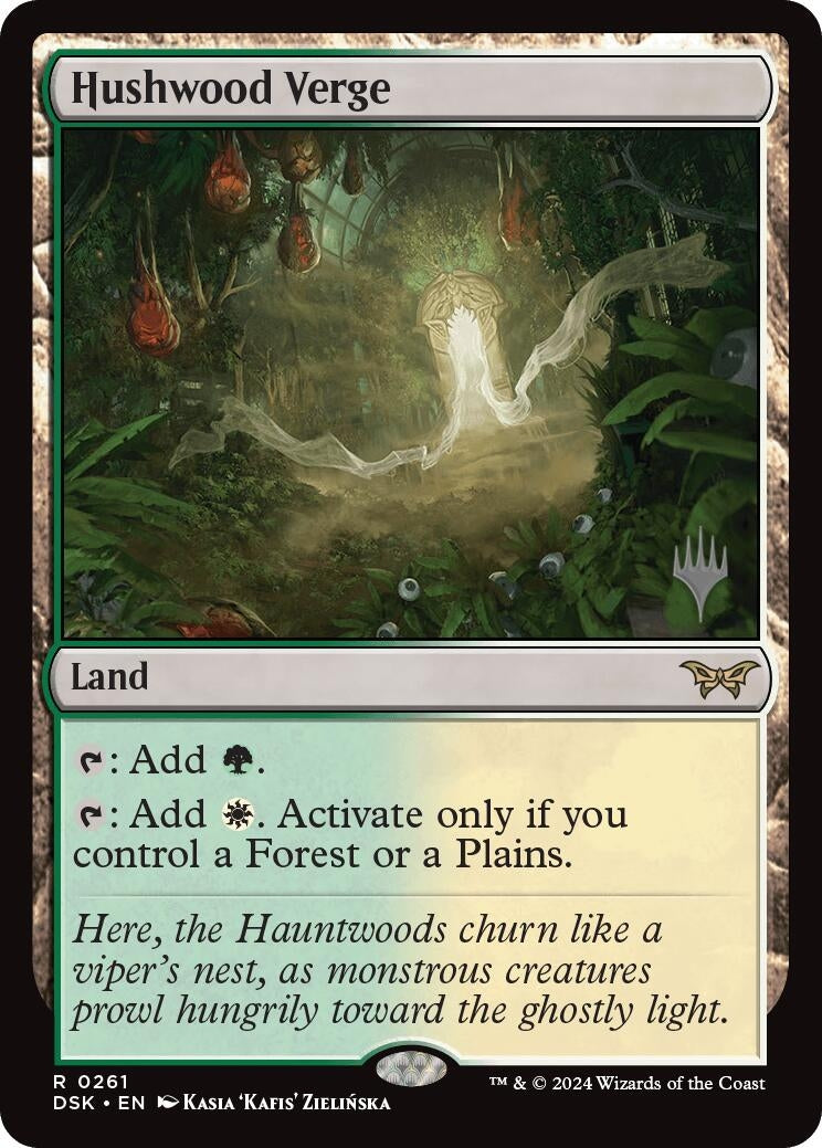 Image for Hushwood Verge (261) (Promo Pack: Duskmourn: House of Horror) - Magic: The Gathering