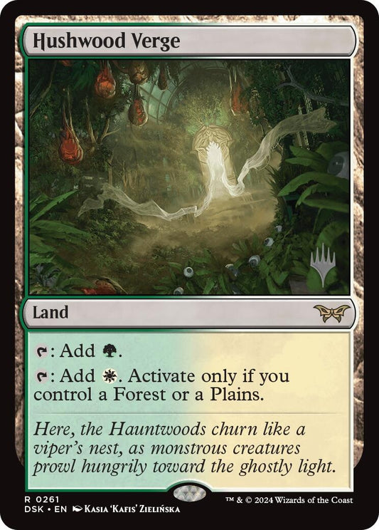 Image for Hushwood Verge (261) (Promo Pack: Duskmourn: House of Horror) - Magic: The Gathering