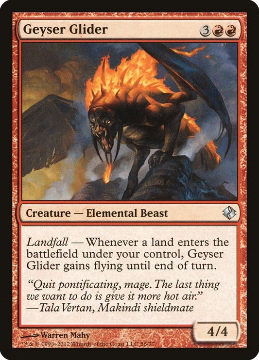 Image for Geyser Glider (56) (Duel Decks: Venser vs. Koth) - Magic: The Gathering