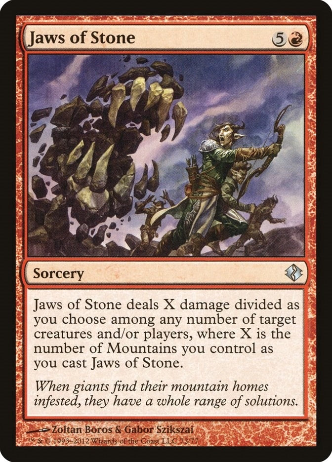 Image for Jaws of Stone (72) (Duel Decks: Venser vs. Koth) - Magic: The Gathering