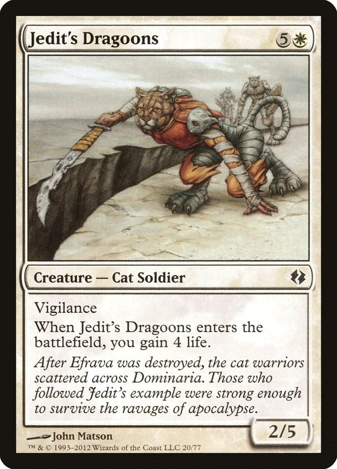 Image for Jedit's Dragoons (20) (Duel Decks: Venser vs. Koth) - Magic: The Gathering