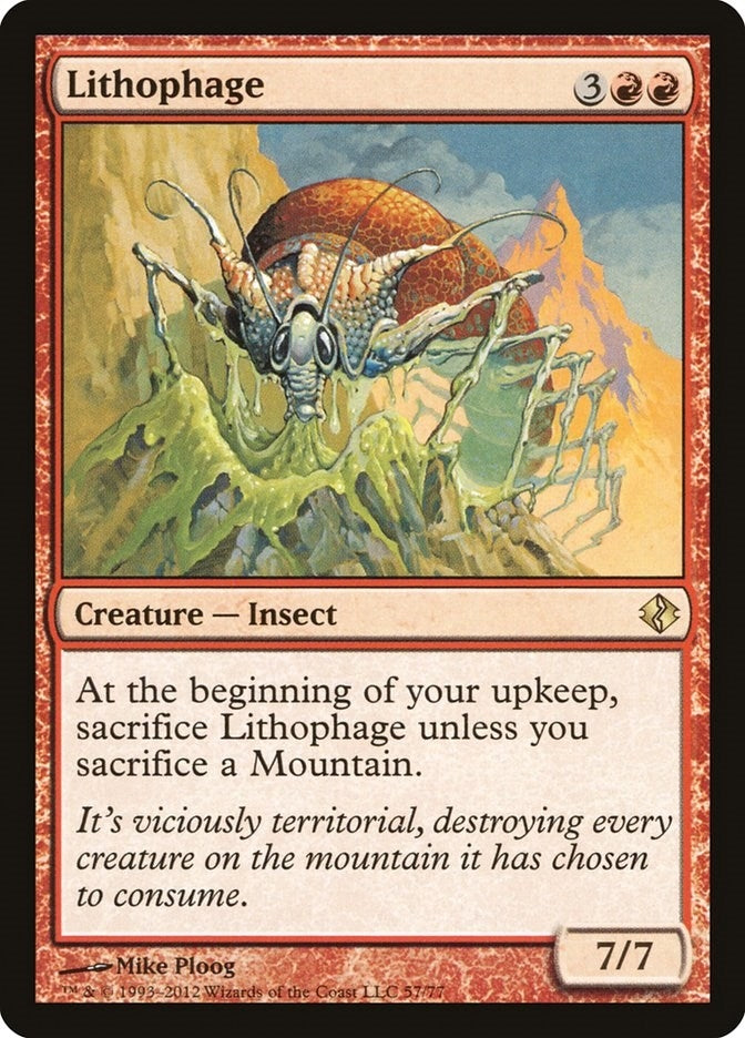 Image for Lithophage (57) (Duel Decks: Venser vs. Koth) - Magic: The Gathering