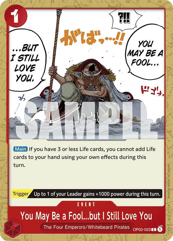Image for You May Be a Fool...but I Still Love You (2023) (Starter Deck 15: RED Edward.Newgate) - One Piece Card Game