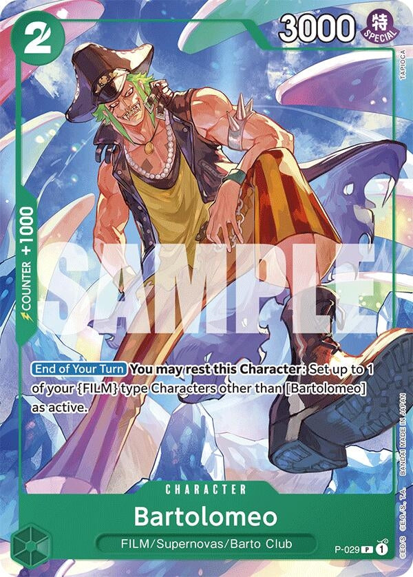 Image for Bartolomeo (P-029) (Starter Deck 16: GREEN Uta) - One Piece Card Game