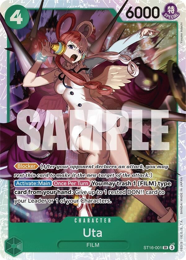 Image for Uta (ST16-001) (ST16-001) (Starter Deck 16: GREEN Uta) - One Piece Card Game