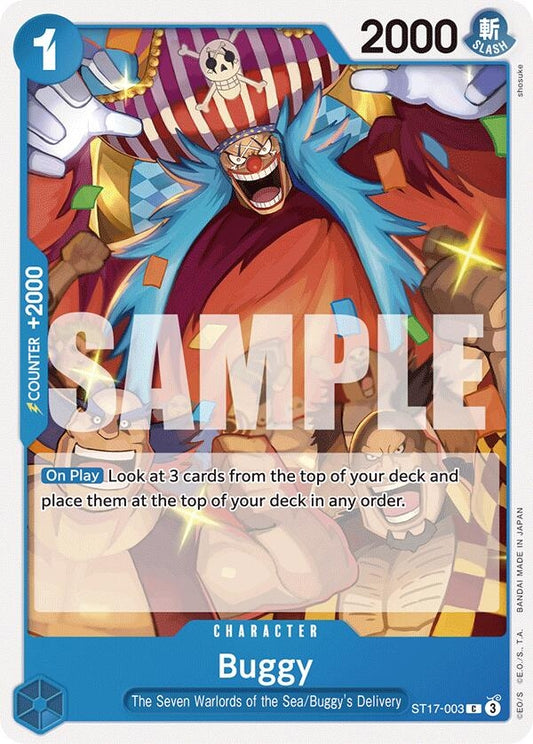 Image for Buggy (ST17-003) (Starter Deck 17: BLUE Donquixote Doflamingo) - One Piece Card Game