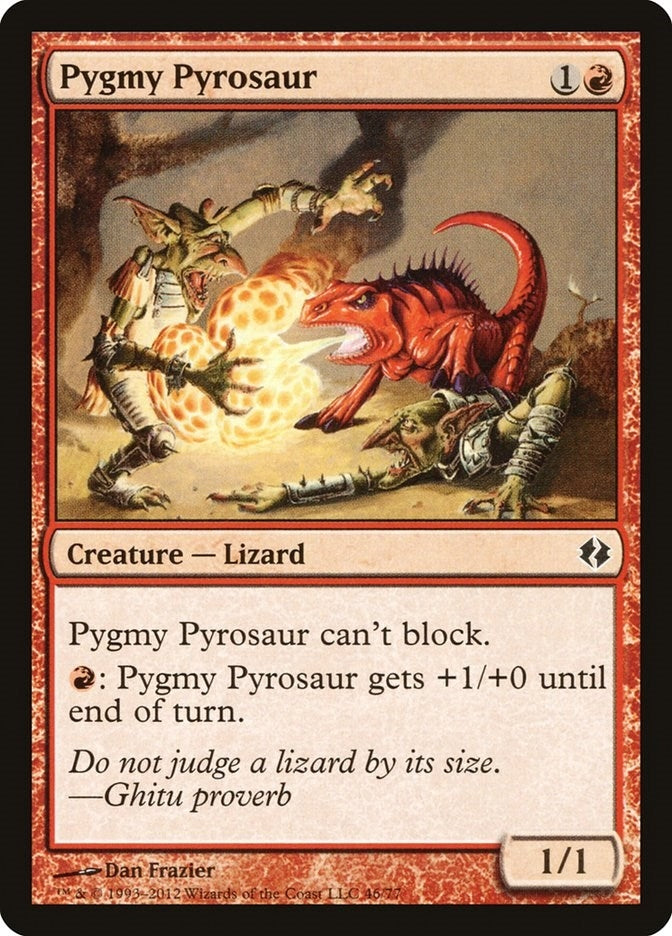 Image for Pygmy Pyrosaur (46) (Duel Decks: Venser vs. Koth) - Magic: The Gathering