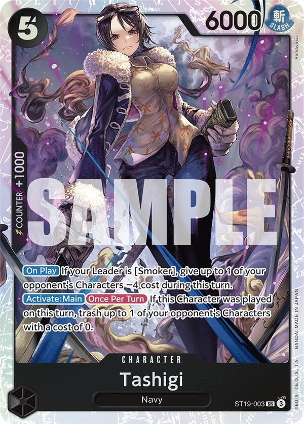Image for Tashigi (ST19-003) (Starter Deck 19: BLACK Smoker) - One Piece Card Game