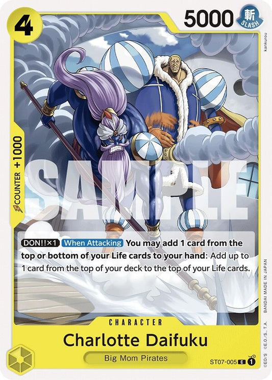 Image for Charlotte Daifuku (ST07-005) (Starter Deck 20: YELLOW Charlotte Katakuri) - One Piece Card Game