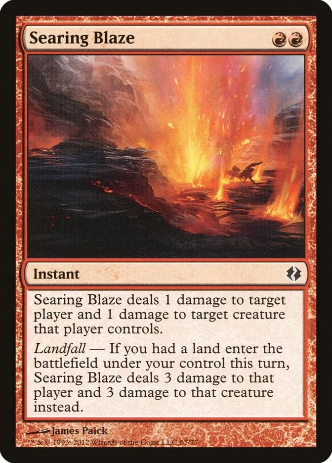 Image for Searing Blaze (67) (Duel Decks: Venser vs. Koth) - Magic: The Gathering