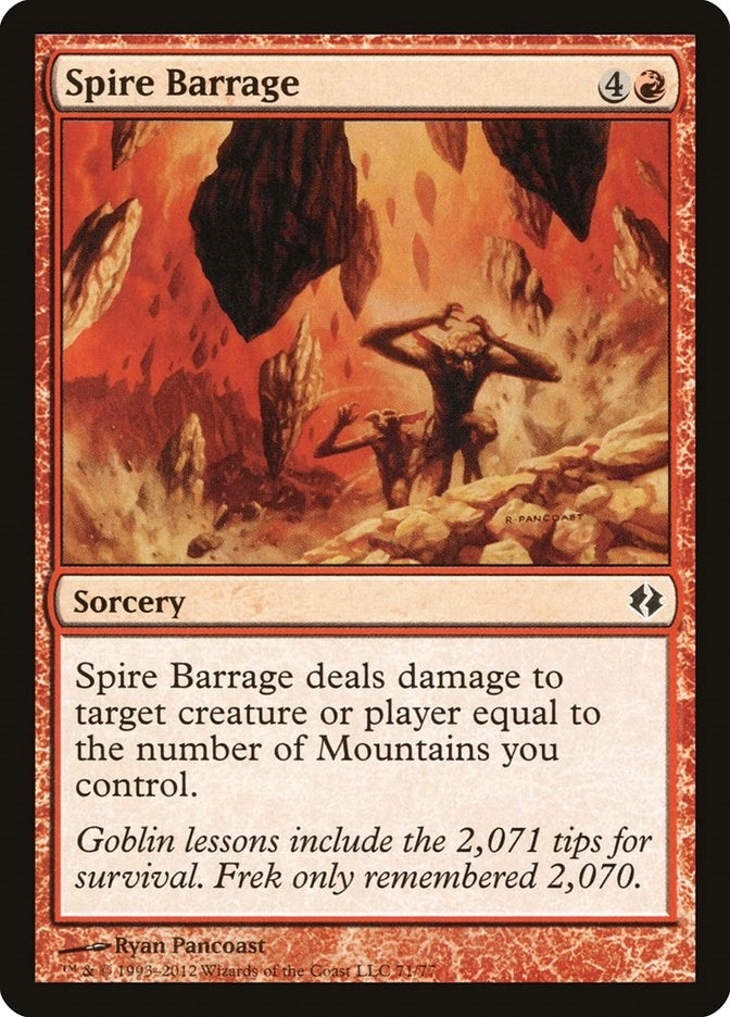 Image for Spire Barrage (71) (Duel Decks: Venser vs. Koth) - Magic: The Gathering